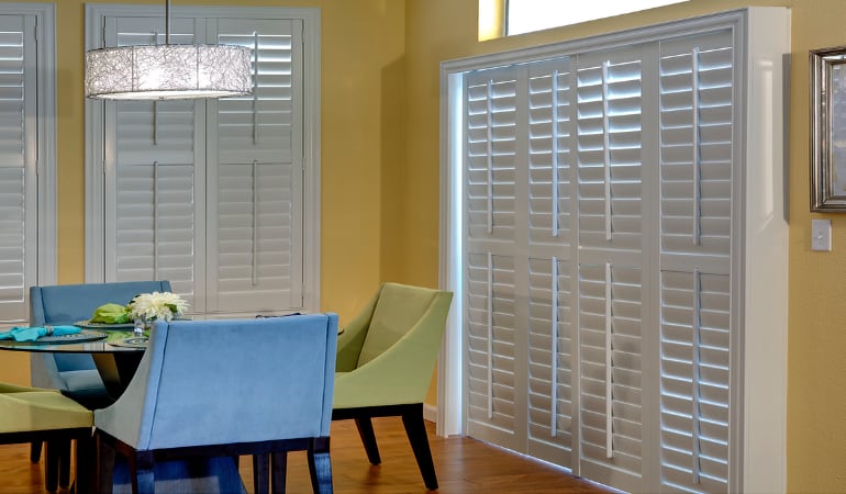 Patio Doors with Plantation Shutters in Miami